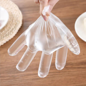 Plastic gloves