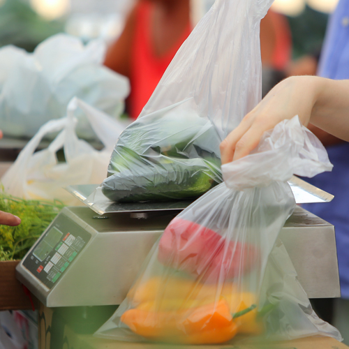 Produce bags on roll