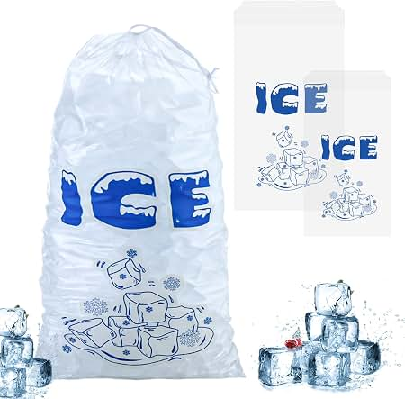 Ice Bags For Packaging: Wicket, Flat &Amp; Drawstring Options 6 ice bags