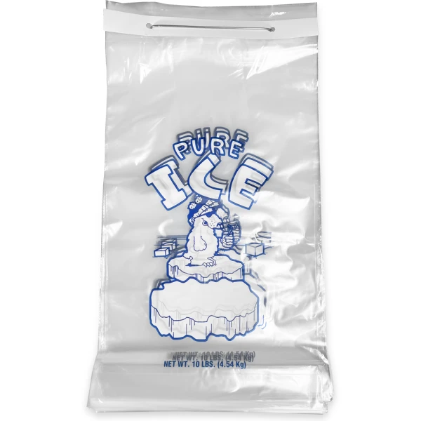 Ice Bags For Packaging: Wicket, Flat &Amp; Drawstring Options 3 ice bags